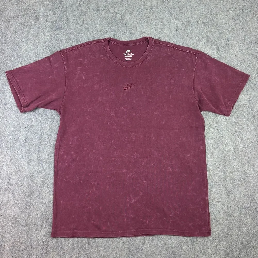 Nike Men's Sportswear Max90 Night Maroon Washed T-Shirt Size Large DZ2898-681
